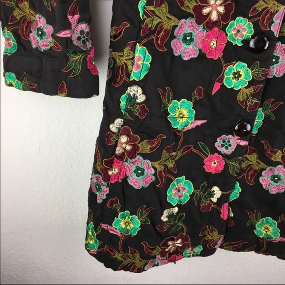 $84 TODAY ONLY! Johnny Was Winter Floral Trench - Picture 5 of 8